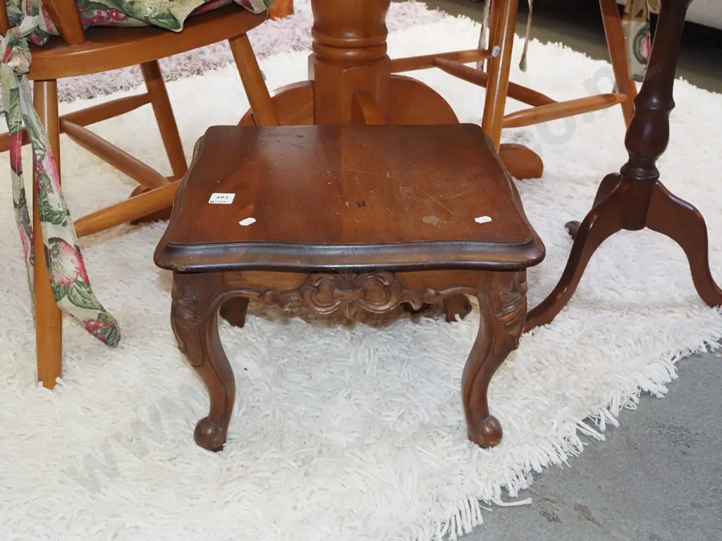 mahogany cab leg stool/table H300 Image 1++