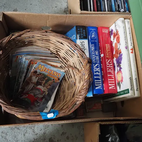 box; books etc