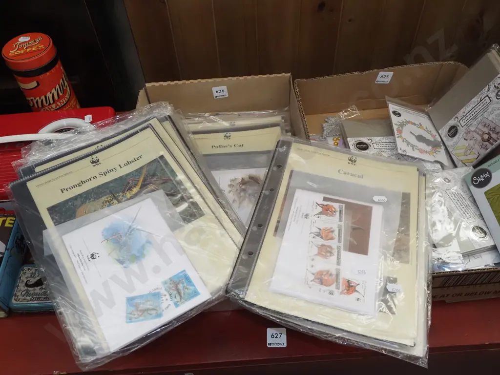 box;  World Wide Fund stamps Image 1++