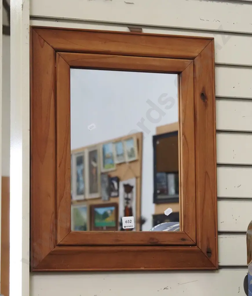 wood framed wall mirror Image 1++