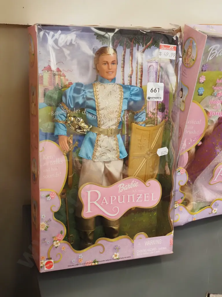 boxed Ken as Prince Stefan (Rapunzel) - damage to box Image 1++