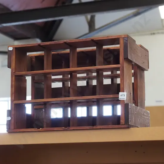 wooden wine rack