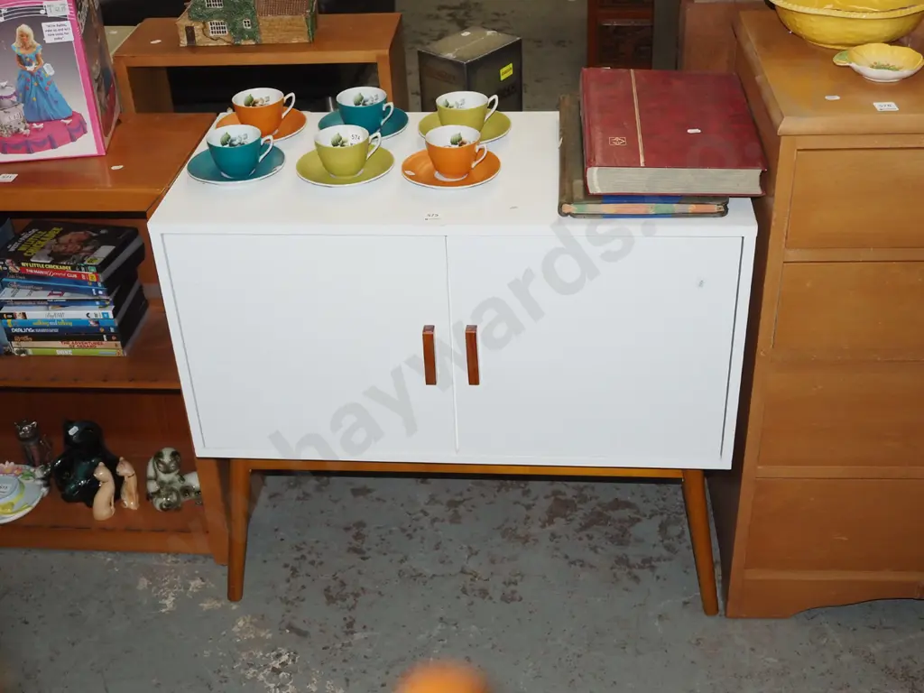 mdf melteca 2 door cupboard H720 W800 D380 Image 1++