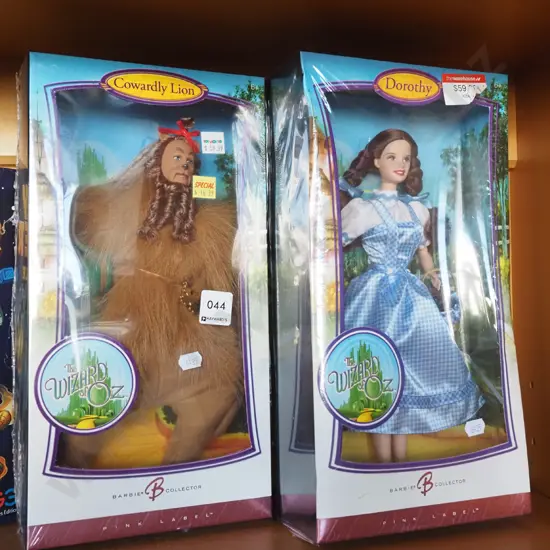 boxed as new Wizard of Oz Cowardly Lion, Dorothy 
