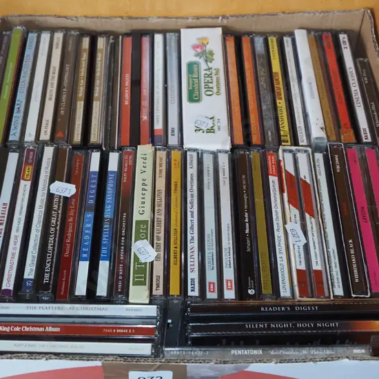 box of CDs