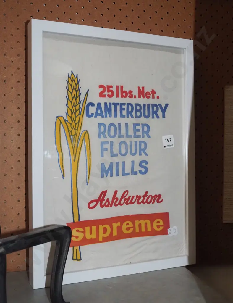 framed Canterury Roller Flour Mills bag Image 1++