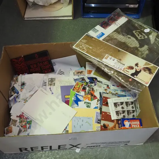 box of stamps