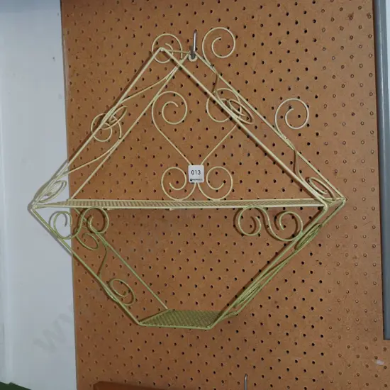 retro metal wall mounted shelves