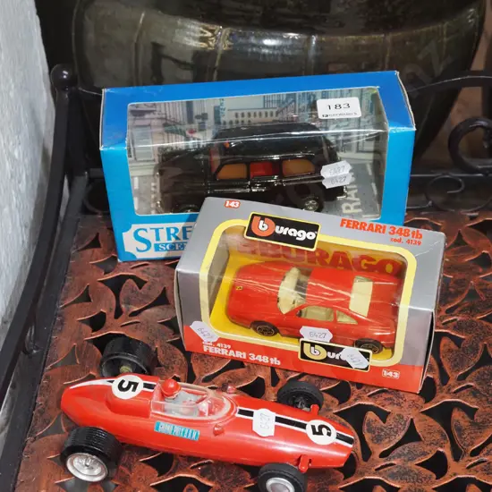 3x toy vehicles