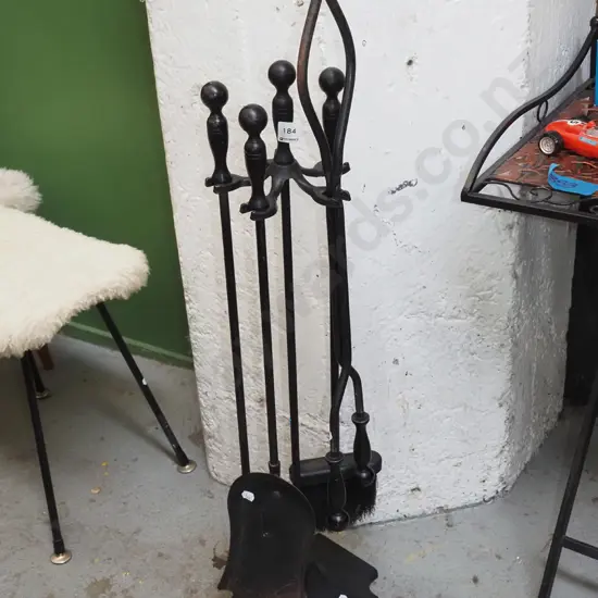 metal fireside set