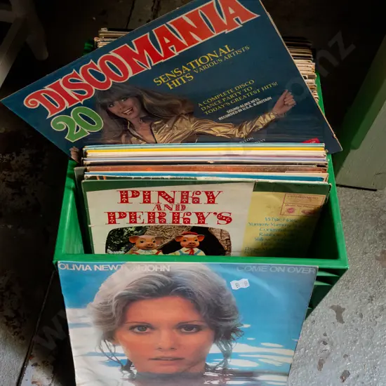 tub of LPs