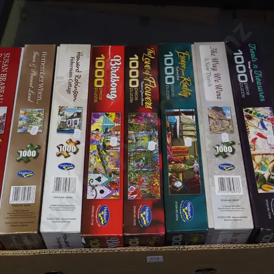 box of puzzles