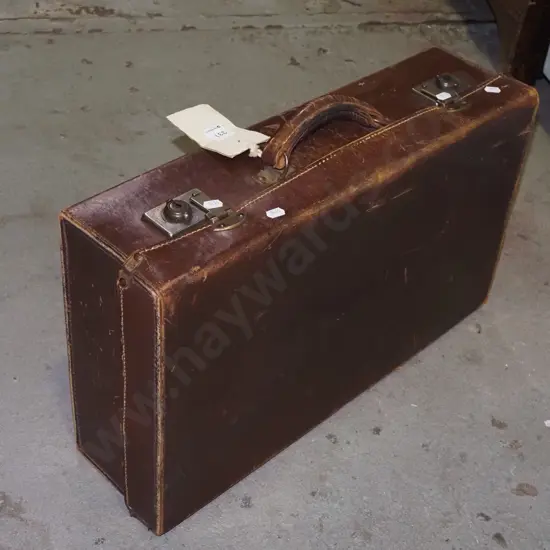 small bullock hide suitcase