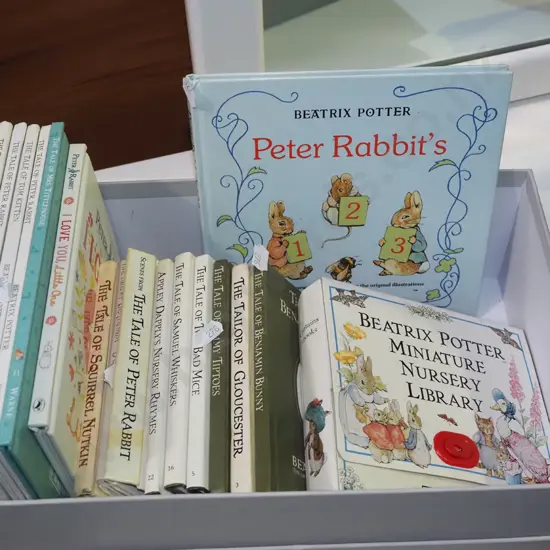 box of Beatrix Potter books