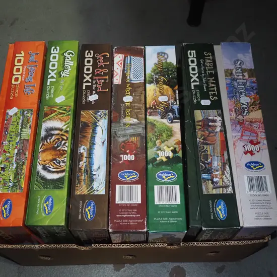 box of puzzles