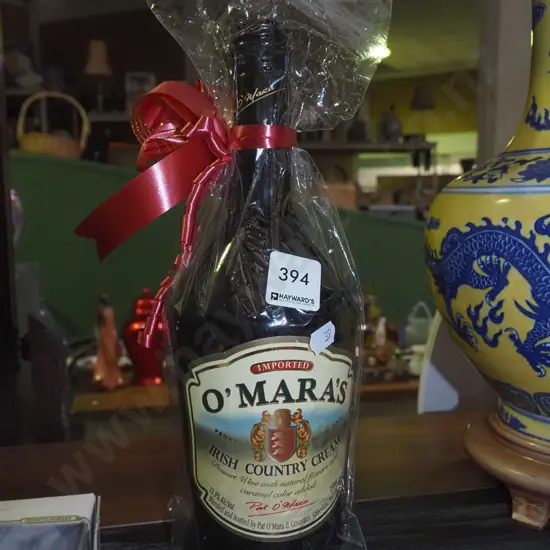 750ml bottle of O'Mara's Irish country cream