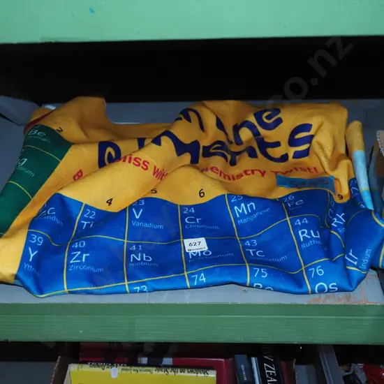 periodic table themed beach towel