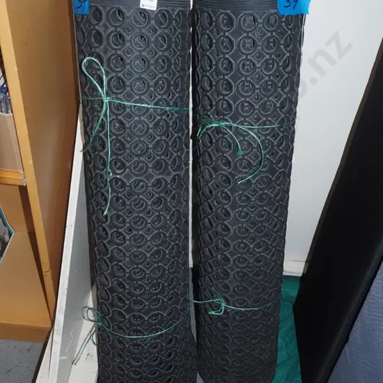 2x rolls of rubber matting for floors