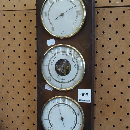wall mounted themermometer/ barometer/ hydrometer