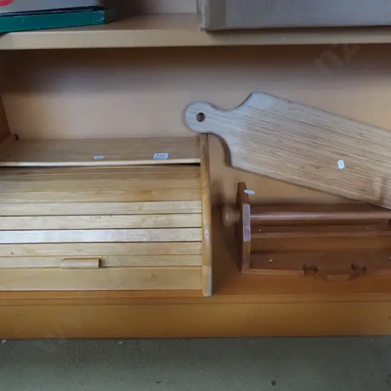 bread board, bread bin etc