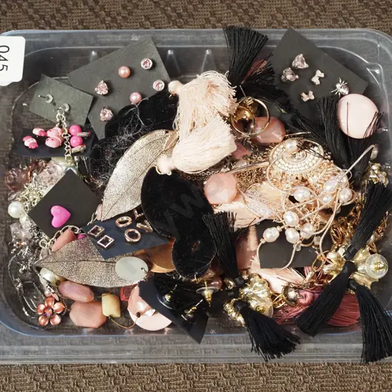 box of costume jewellery
