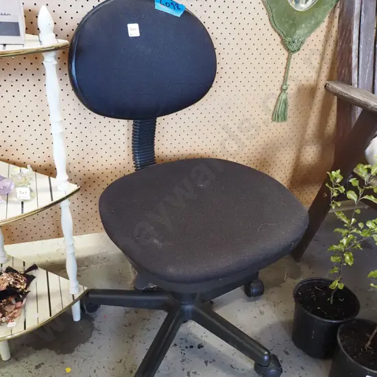 black office chair