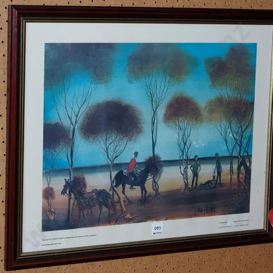 framed print - The Cattle Dog Death