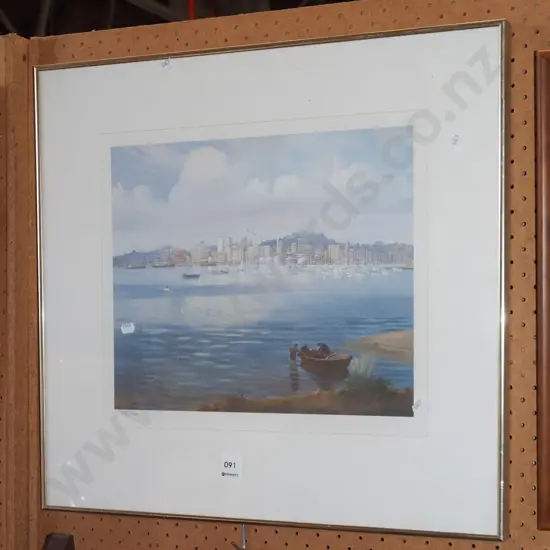 framed ltd edition print - Waitemata Harbour