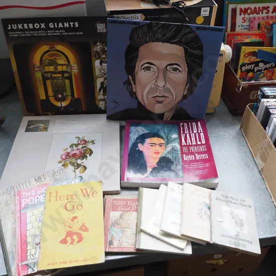 LPs and books