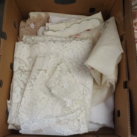 box; table linen