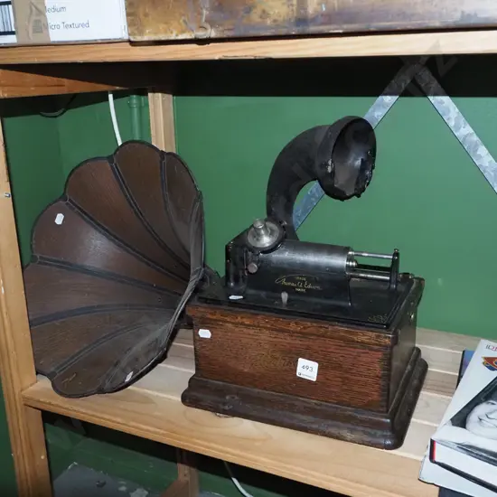 Edison waxed cylinder gramophone - needs attention