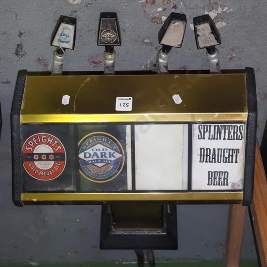 set of 4 beer taps