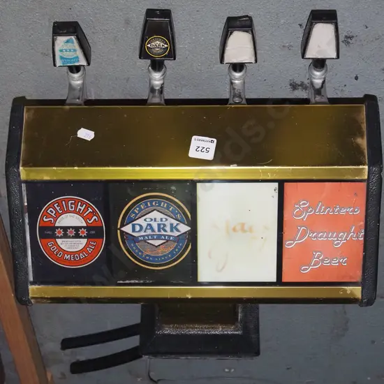 set of 4 beer taps