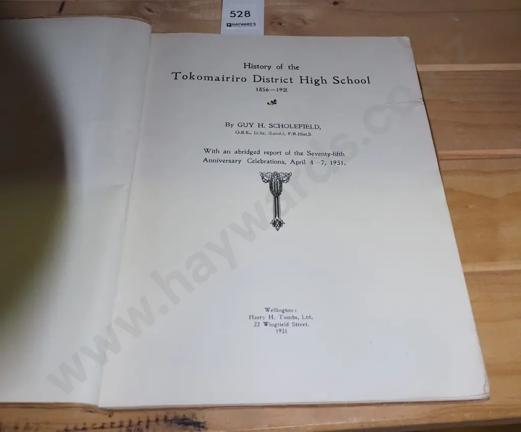 Tokomairiro District High School history book 1856-1931 Image 1++