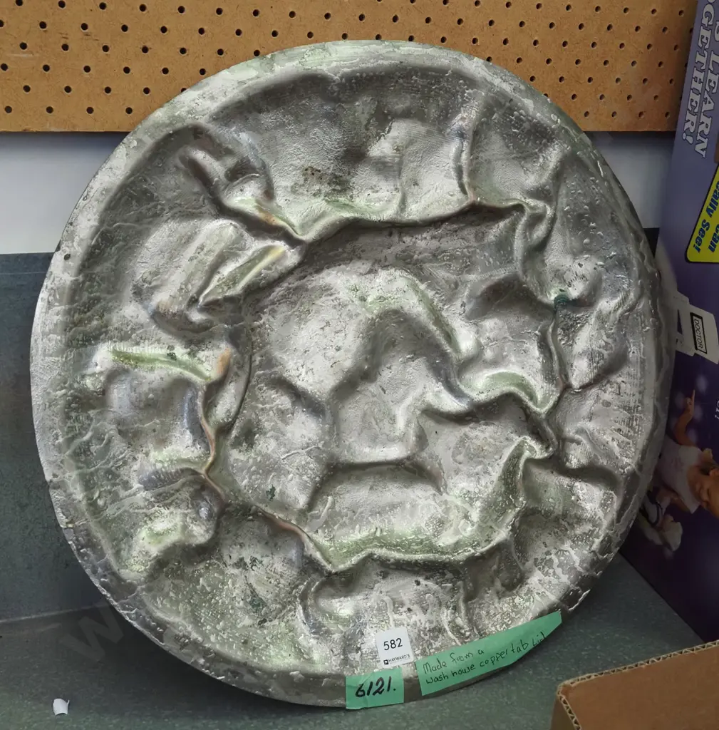 decorative plate made from copper tub Image 1++