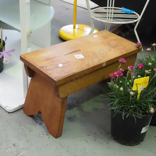 small wooden stool