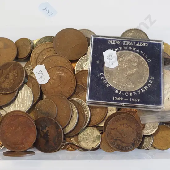 tray of coins