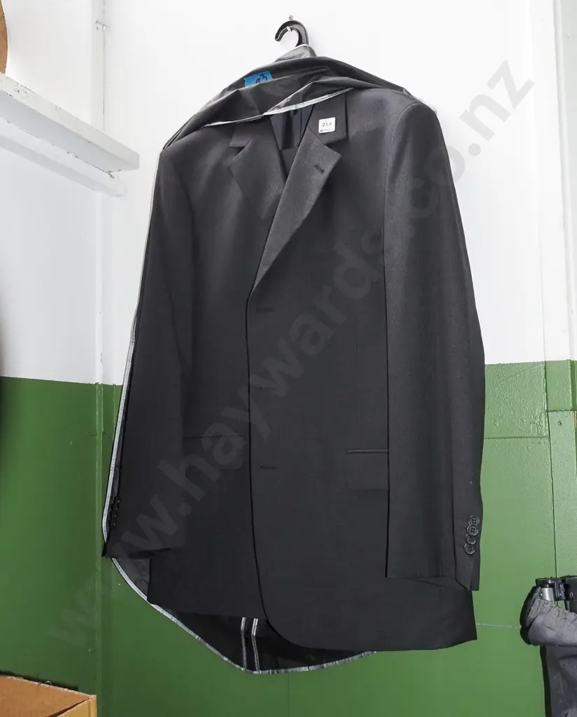 gents grey striped pants and jacket Image 1++