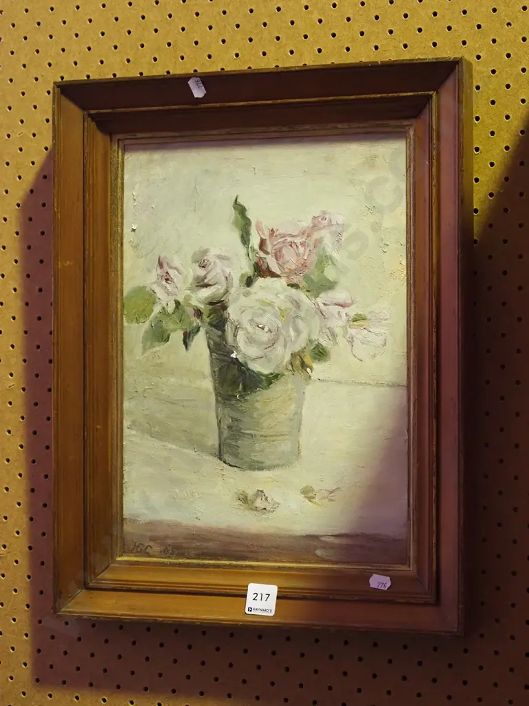 framed acrylic - still life roses Image 1++