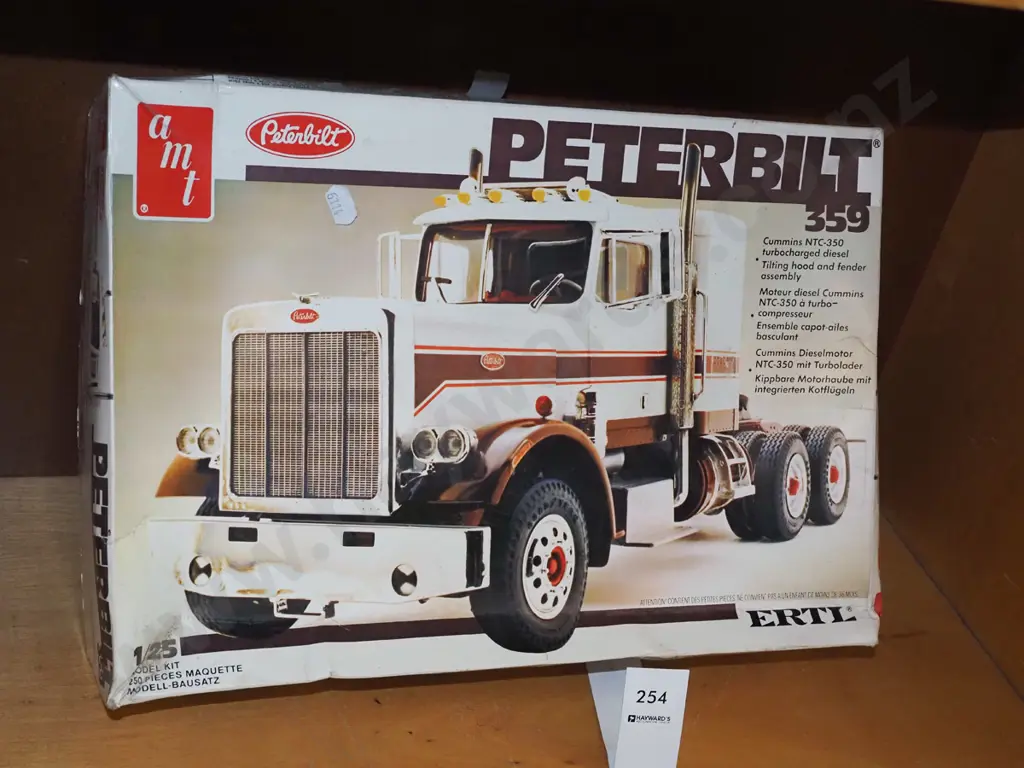 1:25 yet to be assembled model of a Peterbilt 359 truck Image 1++