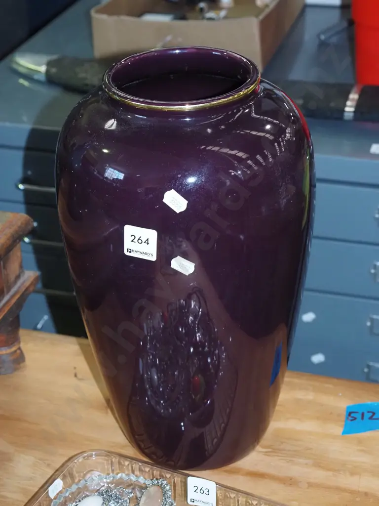 purple ceramic vase H350 Image 1++