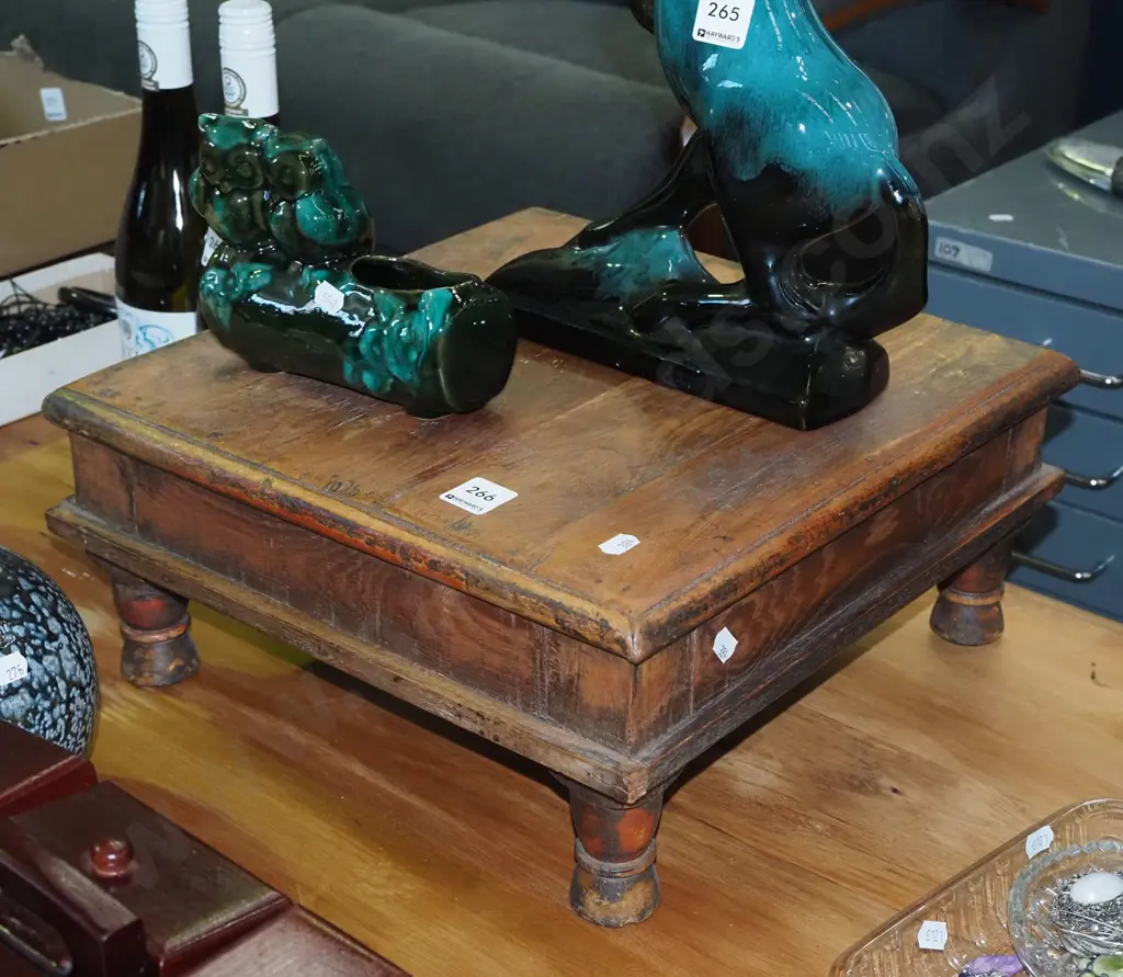 small solid wood Indian money table Image 1++