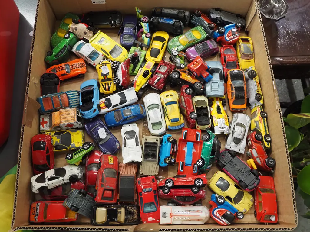 box of toy vehicles Image 1++