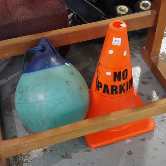 No Parking road cone, boat buoy