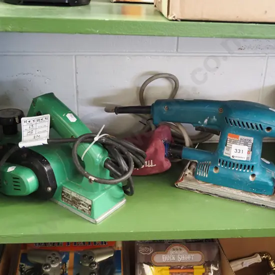 Makita orbital sander, Hitachi planer