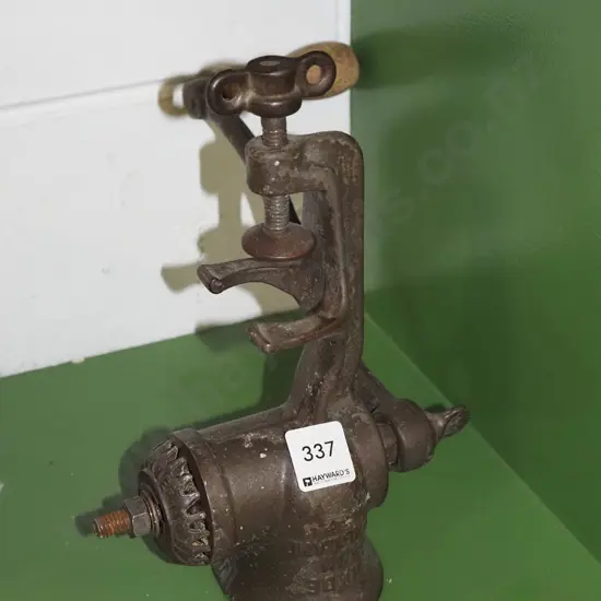 vintage bench top mincer 