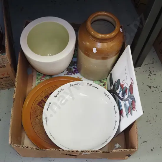 box; planter, pizza plate etc