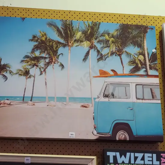 photo print on boxed canvas - kombi