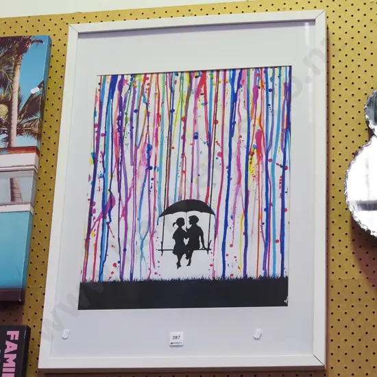 framed print - swing seat scene