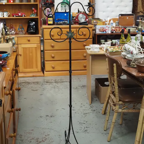 wrought metal candelabra